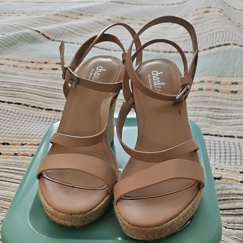 Charles by CHARLES DAVID Light Pink Beige Strappy Espadrille